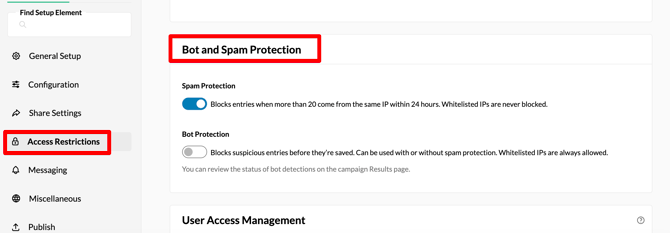 Bot protection enabled