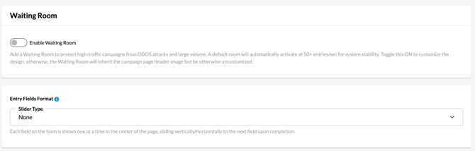 Campaign > Setup > Configuration