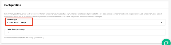 Count-Based Lineup