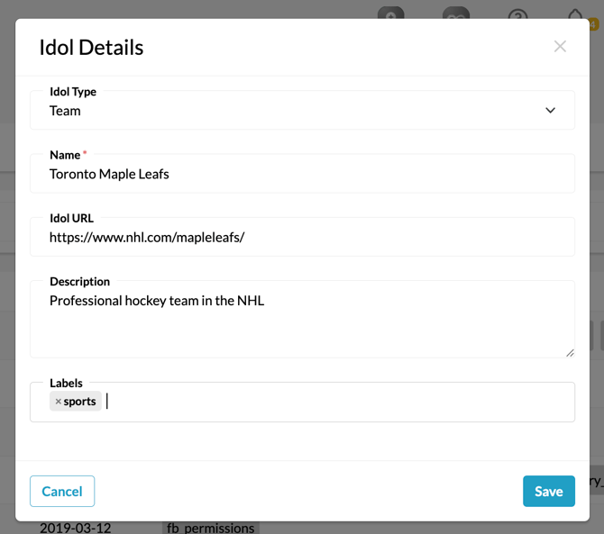 Creating Other Types of Idols