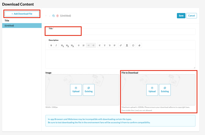 Download Content Page