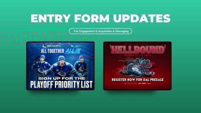 Entry Form Updates