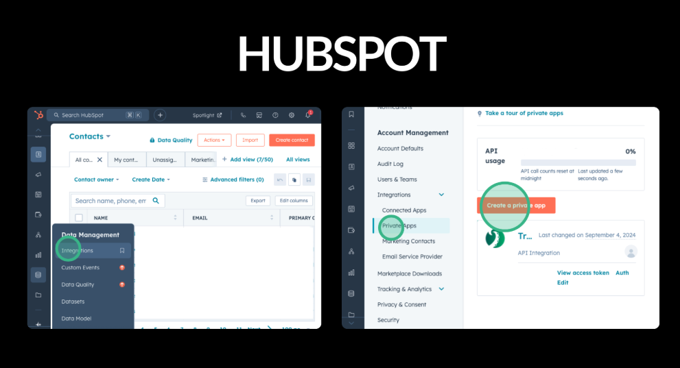 How do I create a HubSpot integration?
