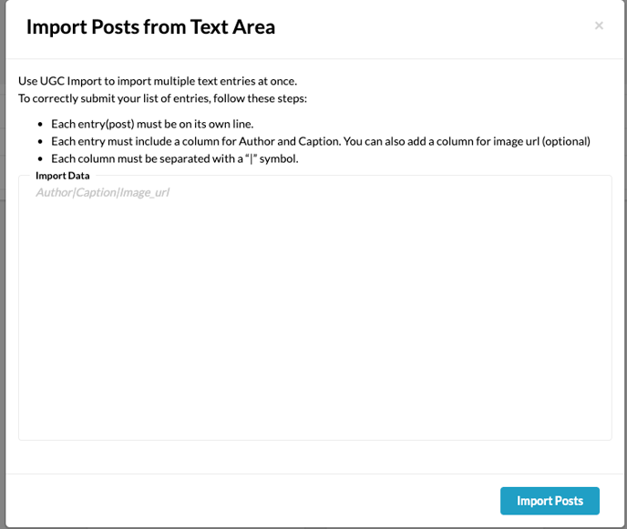 Import Multiple Text Entries