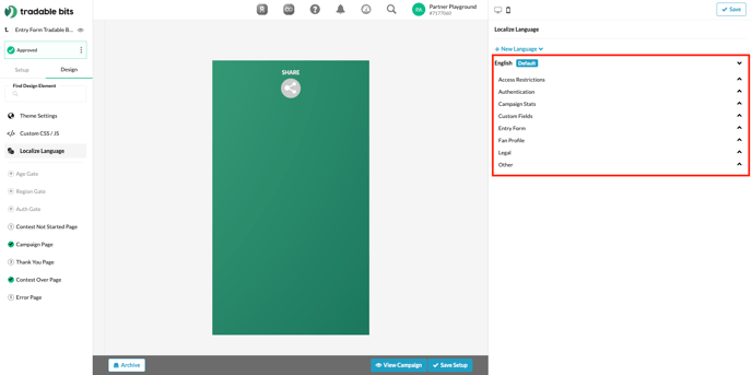 A dropdown menu will display categories of fields, select your desired category