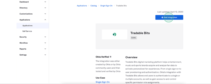 Okta Integration Step 4