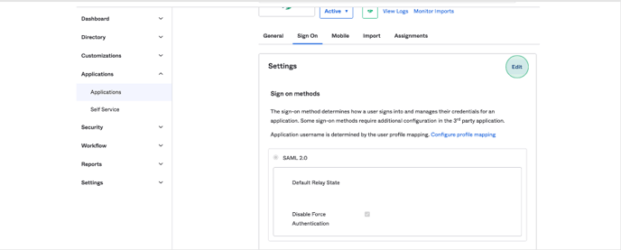 Okta Integration: Input your customer ID value Step 2