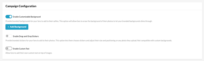 Photo Frame > Configuration > Campaign Configuration Pt. 2