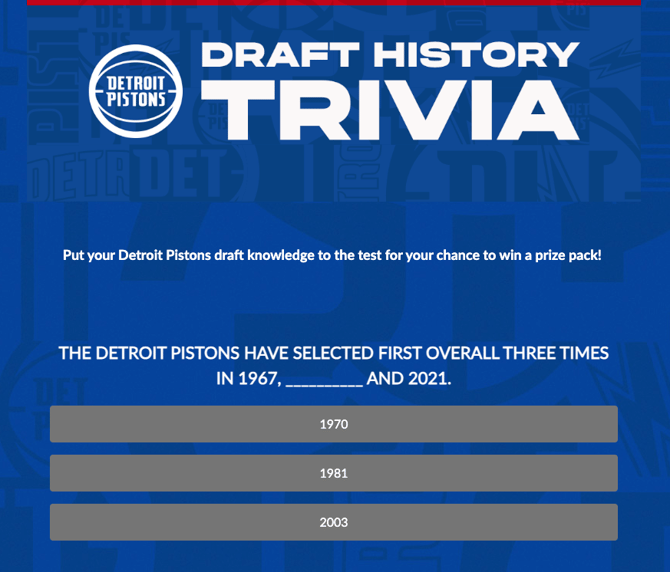 Survivor Quiz Example