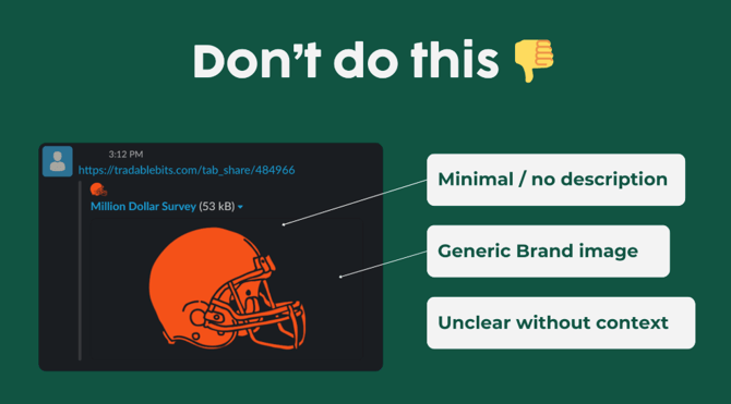 Share link best practices-what not to do